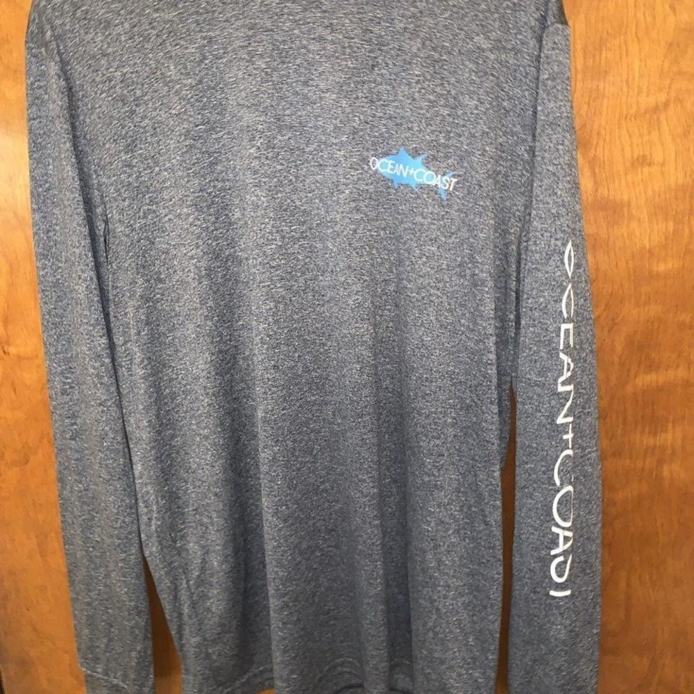 Ocean + Coast Mens Long Sleeve T-Shirt Sz M Blue